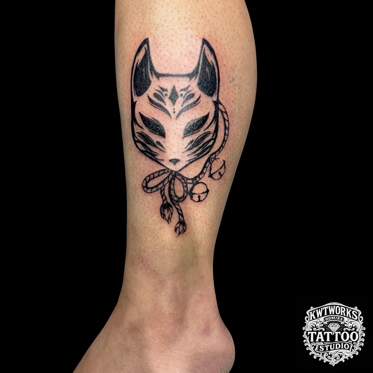 狐面タトゥー (Kitsune Mask)